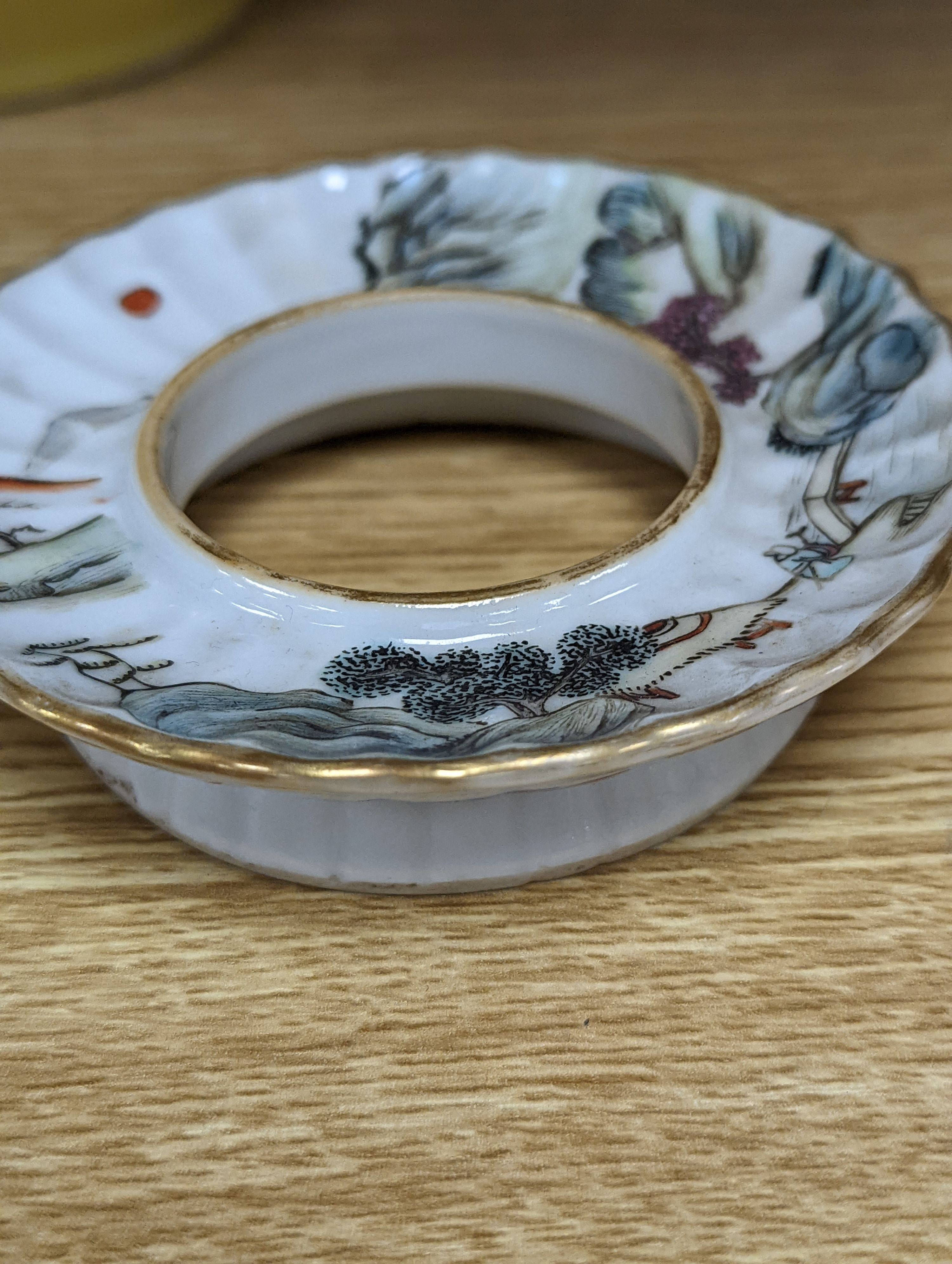 A mountain jade sculpture, 12cm high, together with other Chinese ceramics